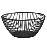 Karfa svört járn, kringlótt 17,5cm H: 8cm