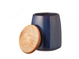 Krukka með loki 16,5cm dark blue