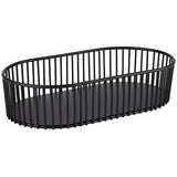 Karfa 29x16x7cm oval járn black