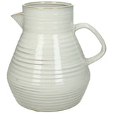 Vasi/kanna með haldi leir 20x17.5x20 white