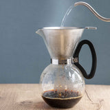 Kaffikanna gler með trekt slow brew