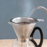 Kaffikanna gler með trekt slow brew