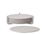 Glasamotta 6stk með standi warm grey