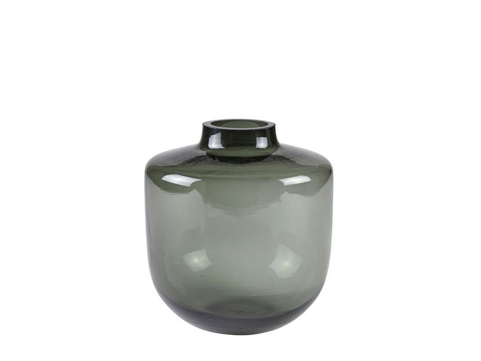 Vasi gler 15x16cm grey