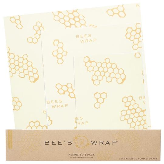 Bee's Wrap - þrjár í pakka, býflugnamunstur