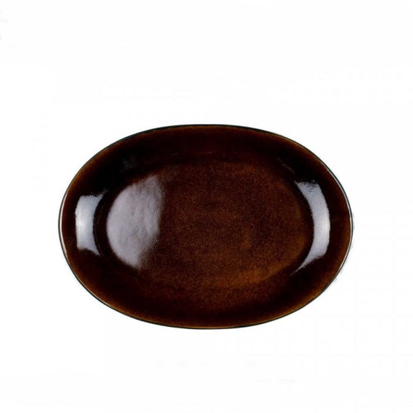 Diskur oval 36x25 black/amber