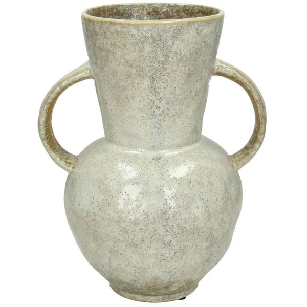 Vasi með höldum 20.7x15.9x25.2 leir grey