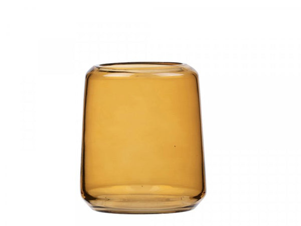 Tannburstaglas gler Vintage amber